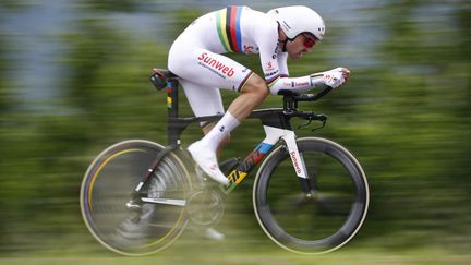 Tom Dumoulin (Sunweb), le champion du monde du contre-la-montre (LUK BENIES / AFP)