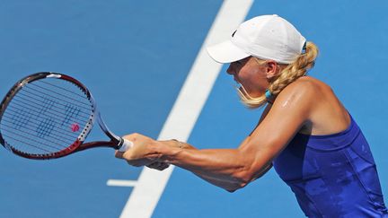 Caroline Wozniacki en plein effort