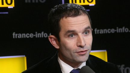 &nbsp; (Benoît Hamon invité de France Info © RF/Gilles Halais)