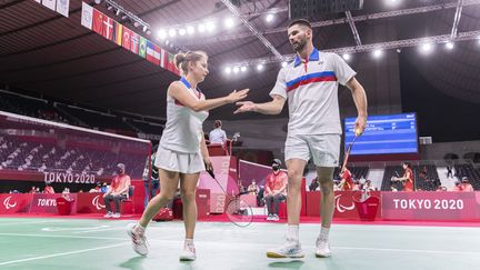 Quelle équipe ! Lucas Mazur et Faustine Noel s'imposent en deux sets face à la paire japonaise, 21-10, 21-11 et se qualifient pour la finale paralympique.