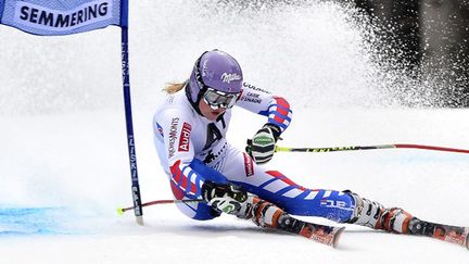 Tessa Worley à Semmering. (SAMUEL KUBANI / AFP)