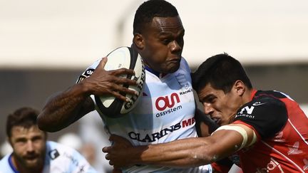 Virimi Vakatawa face à Oyonnax. (CHRISTOPHE SIMON / AFP)