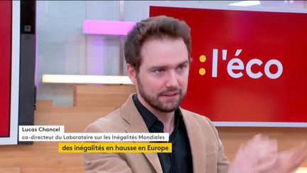 Invité de Jean-Paul Chapel dans ":l'éco", Lucas Chancel, codirecteur du Laboratoire sur le Inégalités Mondiales, est venu présenter une étude sur les inégalités en Europe.