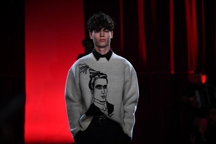 Défilé AMI Alexandre Mattiussi pap masculin automne-hiver 2020-21, à Paris, le 14 janvier 2020 (ANNE-CHRISTINE POUJOULAT / AFP)