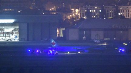 Un Boeing 767 de la compagnie Air Canada, à l'aéroport de Madrid (Espagne), le 3 février 2020. (JAVIER SORIANO / AFP)