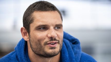 Portrait du nageur du Cercle des nageurs marseillais CNM et champion olympique Florent Manaudou, ci-contre en août 2020. (SPEICH FRÉDÉRIC / MAXPPP)