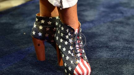 ... Aux chaussures. (ROBYN BECK / AFP)