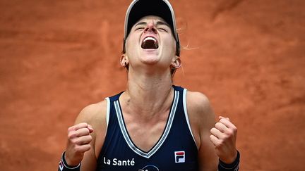  Nadia Podoroska, qui a battu Elina Svitolina en quart de final, s'est qualifiée pour la première fois de sa carrière en demi-final d'un Grand chelem.  (ANNE-CHRISTINE POUJOULAT / AFP)