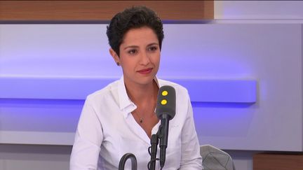 Sarah El Haïry, députée de Loire-Atlantique et porte-parole du MoDem, le 11 septembre 2019 sur franceinfo. (FRANCEINFO / RADIOFRANCE)