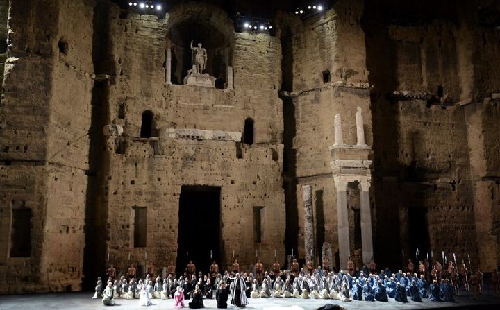 Le Théâtre antique d'Orange ("Nabucco" de Verdi - 2014)
 (FRANCK PENNANT / AFP)