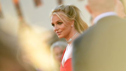 La chanteuse américaine Britney Spears à l'avant-première de "Once Upon a Time... in Hollywood", à Holywood, le 22 juillet 2019.&nbsp; (VALERIE MACON / AFP)