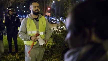 Eric Drouet, porte-parole des "gilets jaunes", le 17 novembre 2018, à Paris. (MAXPPP)