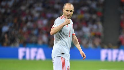 Le milieu de terrain espagnol Andres Iniesta, lors du match de la Coupe du monde entre l'Espagne et le Portugal, vendredi 15 juin 2018. (FRANK HOERMANN/SVEN SIMON / SVEN SIMON)