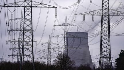 La centrale nucléaire d'Emsland, dans le nord de l'Allemagne, le 12 janvier 2022.&nbsp; (INA FASSBENDER / AFP)