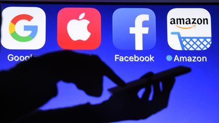 Les Gafa (Google, Apple, Facebook et Amazon). (DAMIEN MEYER / AFP)