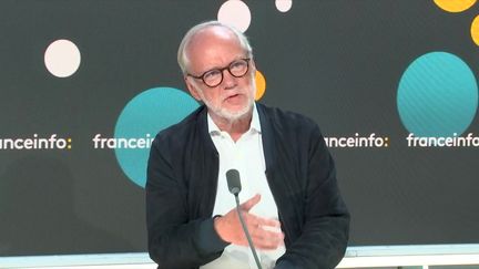 Laurent Joffrin, fondateur du "Journal.info", le 12 septembre 2023. (FRANCEINFO)