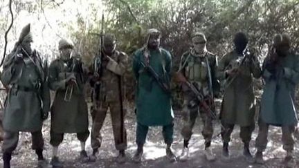 Des combattants du groupe islamiste nig&eacute;rian Boko Haram, le 5 mars 2013.&nbsp; ( BOKO HARAM / AFP)