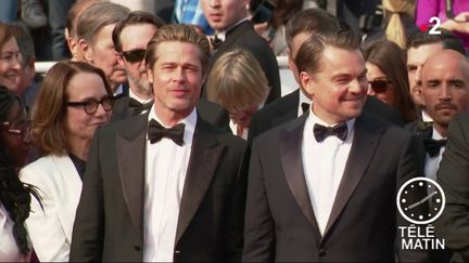 Brad Pitt et Leonardo Dicaprio à Cannes. (France 2)