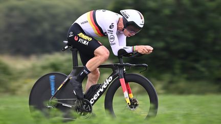 Tony Martin lors de la 5e étape du Tour de France 2021. (ANNE-CHRISTINE POUJOULAT / AFP)