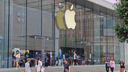 Un magasin Apple à Shangaï (Chine), en septembre 2023. (CFOTO / NURPHOTO)