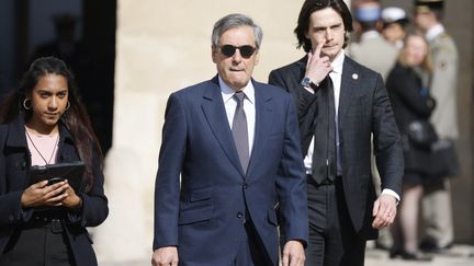 L'ex-Premier ministre François Fillon, le 20 mars 2024 à Paris. (LUDOVIC MARIN / POOL)