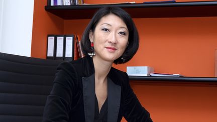 Fleur Pellerin, dans son bureau, à Paris, le 17 janvier 2017.&nbsp; (ERIC PIERMONT / AFP)