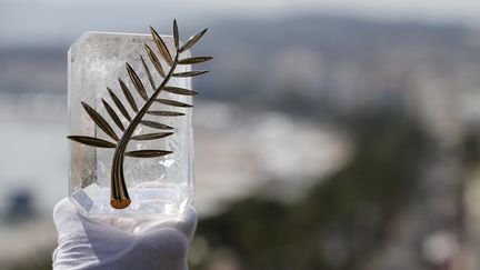 Une représentation de la Palme d'or, la récompense ultime du Festival de Cannes, le 7 mai 2018.&nbsp; (REGIS DUVIGNAU / REUTERS)