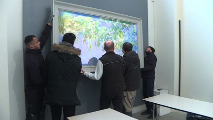 L'"Étude de glycines" de Claude Monet, l’œuvre phare du musée de Dreux, part au Japon. Un prêt de la ville, jusqu'en mai prochain. (FRANCE 3 ORLEANS)