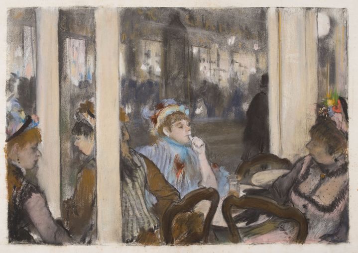 Edgar Degas, "Femmes à la terrasse d'un café le soir", 1877, Paris musée d'Orsay
 (Musée d’Orsay, Dist. RMN-Grand Palais / Patrice Schmidt)