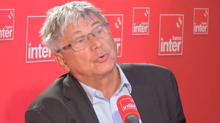 Erci Coquerel, deputy of La France Insoumise, was the guest of France Inter, on September 12, 2024. (FRANCE INTER / RADIO FRANCE)