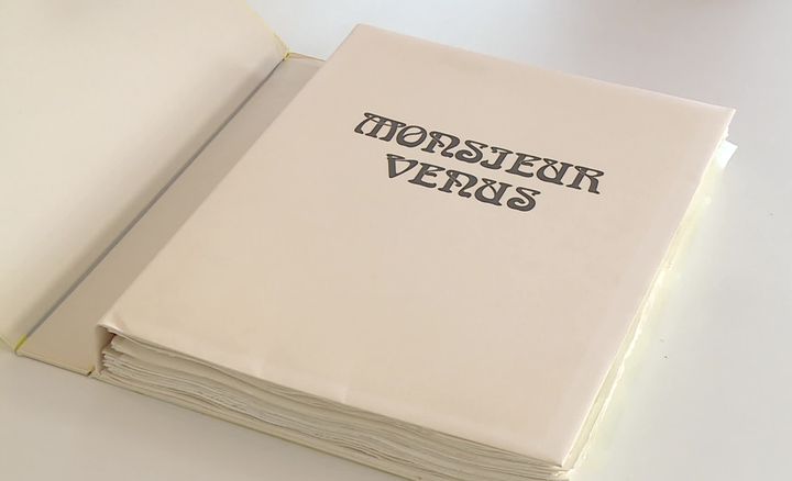 La médiathèque de Périgueux conserve plusieurs ouvrages et manuscrits de Rachilde dont cette édition d’art de Monsieur Venus. (France 3 Aquitaine)