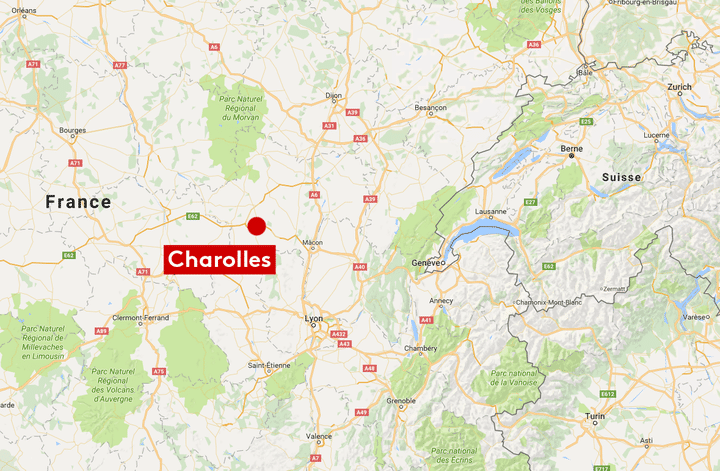 Un&nbsp;accident de bus a eu lieu sur la RN 79 à Charolles (Saône-et-Loire), le&nbsp;8 janvier 2017, causant la mort de plusieurs passagers. (GOOGLE MAPS)