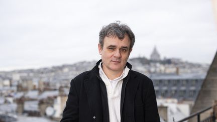 Le directeur de la rédaction de "Charlie Hebdo" Laurent Sourisseau, dit Riss, le 26 novembre 2019 à Paris. (STEVEN WASSENAAR / HANS LUCAS / AFP)