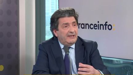 Dominique Restino, président de la Chambre de commerce et d'industrie d'Ile-de-France, le 27 mars 2023. (FRANCE INFO / RADIO FRANCE)