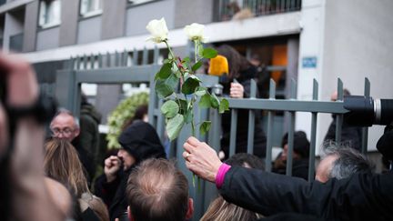 La marche blanche organisée mercredi 28 mars à Paris, en&nbsp;mémoire de Mireille Knoll. (MAXPPP)