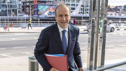 Le nouveau Premier ministre irlandais,&nbsp;Micheal Martin, le 15 juin 2020 à Dublin. (PAUL FAITH / AFP)