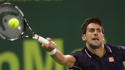 Novak Djokovic n'a rien pu faire face aux services d'Ivo Karlovic (KARIM JAAFAR / AL-WATAN DOHA)