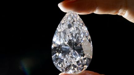 Le diamantaire américain Harry Winston a réalisé mercredi son premier gros achat depuis sa reprise en janvier 2013 par l'horloger suisse Swatch Group, en s'adjugeant, à 26,7 millions de dollars (taxes et commissions comprises), le plus gros diamant pur incolore jamais mis aux enchères.
 (FABRICE COFFRINI / AFP)