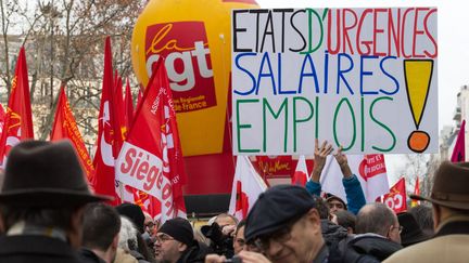 Manifestation de la fonction publique, à Paris, le 26 janvier 2016. (MAXPPP)