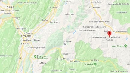 La commune de Valloire, en Savoie (CAPTURE D'ECRAN GOOGLE MAPS)