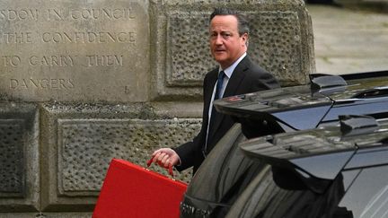 Le ministre britannique des Affaires étrangères, David Cameron, le 14 novembre 2023 à Londres. (BEN STANSALL / AFP)