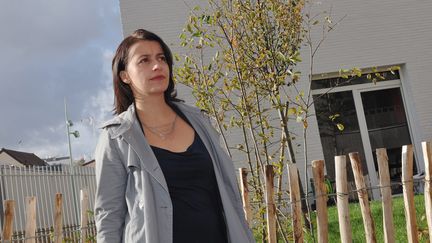 La ministre du Logement, C&eacute;cile Duflot, visite des logements sociaux, le 28 octobre 2013, &agrave; Arcueil (Val-de-Marne). (MAXPPP)