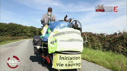 VIDEO. "13h15". Le guide-nature Vianney traverse la France à pied en autonomie, se lave à sec... et ne sent pas mauvais !