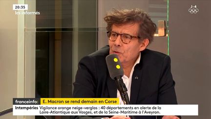 Antoine Franzini, historien spécialiste de la Corse, sur le plateau de franceinfo, le 5 février 2018. (FRANCEINFO / RADIOFRANCE)