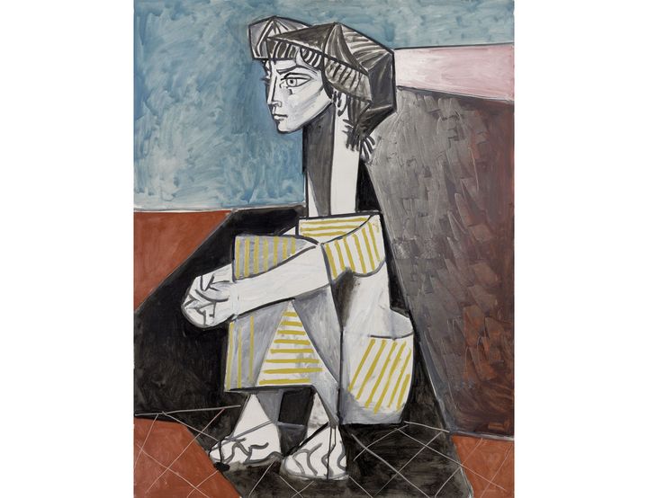 Pablo Picasso, "Jacqueline aux mains croisées", 1954, Musée national Picasso-Paris, Dation Jacqueline Picasso, 1990 (Photo © RMN-Grand Palais (Musée national Picasso-Paris) / Adrien Didierjean)