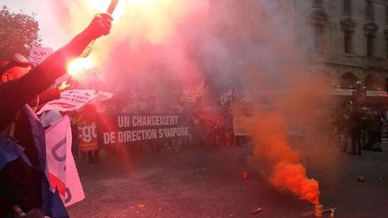 &nbsp; (Manifestation des surveillants pénitentiaires à Paris © Radio France - Audrey Morellato)