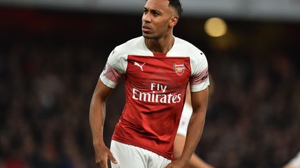 Pierre-Emerick Aubameyang (Arsenal) double buteur face à Leicester (GLYN KIRK / IKIMAGES)