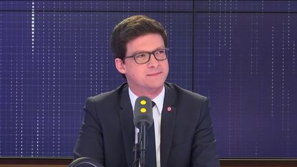 Pierre-Henri Dumont, député Les Républicains du Pas-de-Calais, sur franceinfo mardi 23 avril 2019. (FRANCEINFO / RADIOFRANCE)