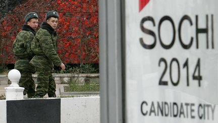 Des militaires russes à Sotchi (MAXIM MARMUR / AFP)