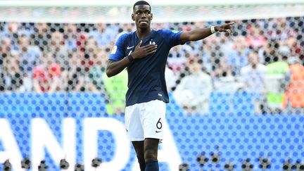 Le Français Paul Pogba, le 16 juin 2018 à Kazan (Russie). (FRANCK FIFE / AFP)